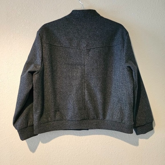 Well Worn Women's Bomber Style Jacket NWT Dark Smoke Grey Size XL Fall Winter - Picture 5 of 7